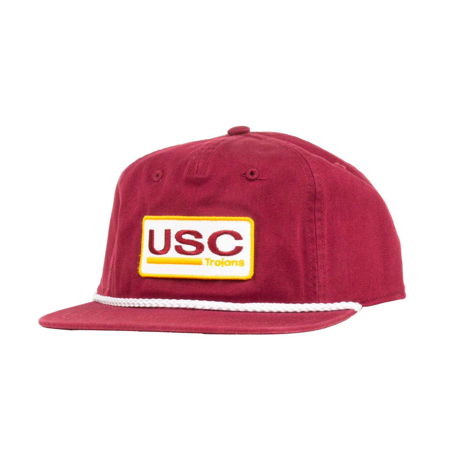 USC Trojans '47 Cardinal Pollock Rope Captain RF Hat | USC Bookstores